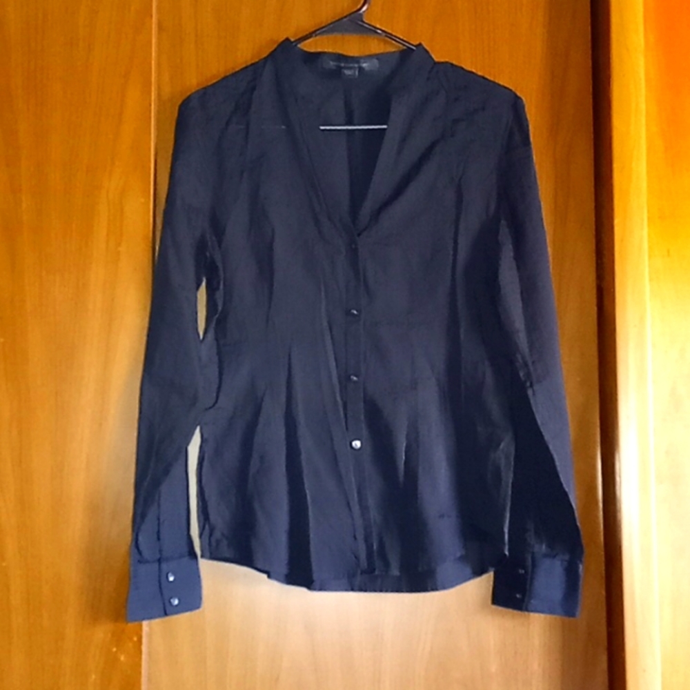 Express Design Studio Semi Sheer Button Down Blou… - image 1